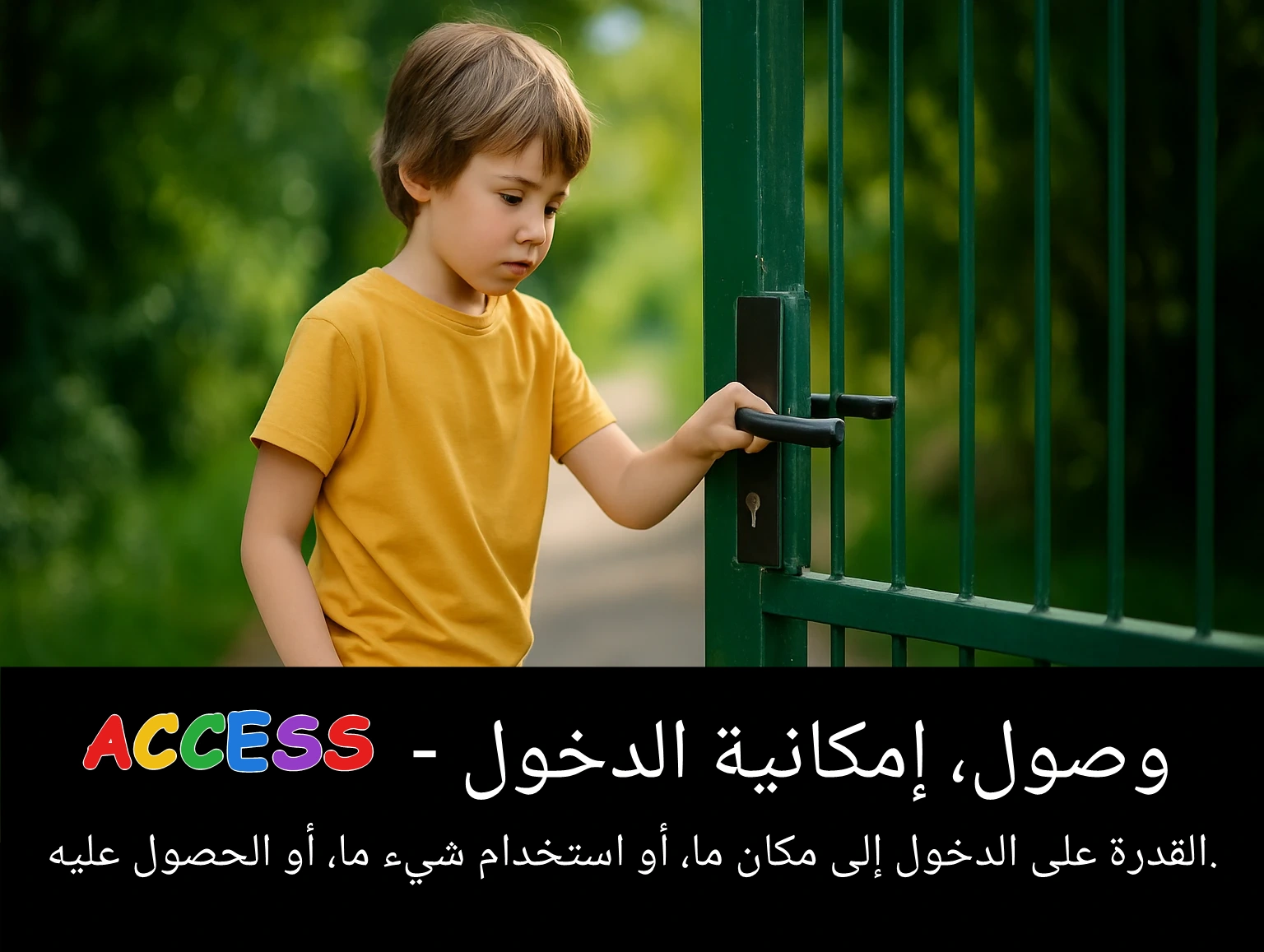 Arabic Illustration for access